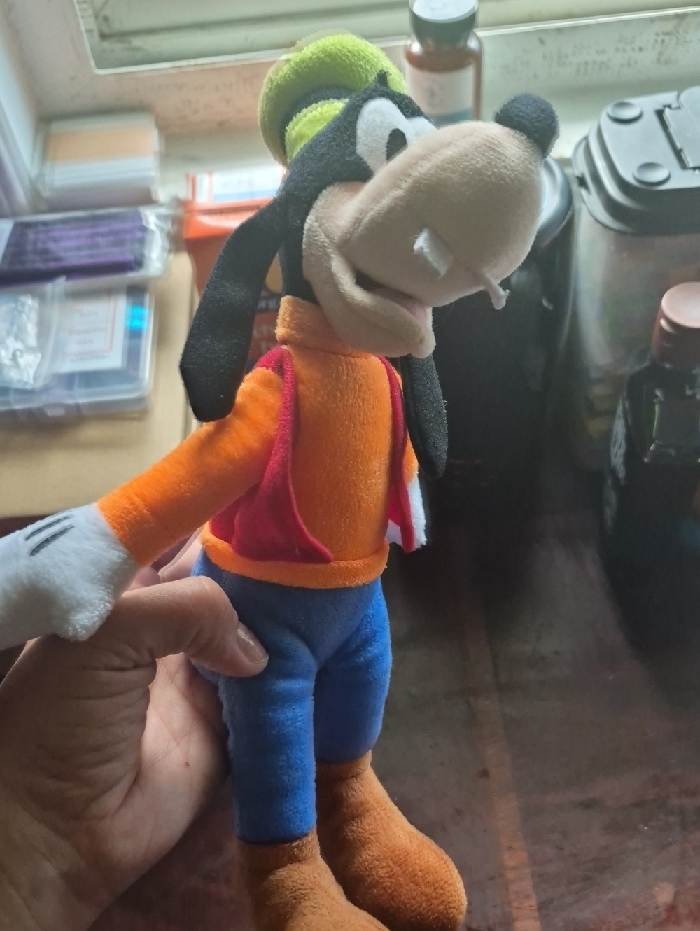 Goofy Plush Small Pet Toy - Orange/Blue/Green Disney